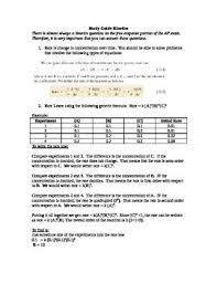 Ap Chemistry Kinetics Study Guide Ap Chemistry Study Guide Chemistry