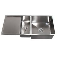 The best drainboard sinks are mentioned. 42 Inch Double Bowl Undermount 15mm Radius Kitchen Sink With 13 Inch Drainboard Overstock 9086701