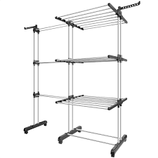 Check spelling or type a new query. Tomons Clothes Airer Tower Large Stainless Steel Mobile Tower With Side Wings With Wheels Stable Adjustable Extendable Drying Rack Foldable Drying Shelves Drying Rack Amazon De Kuche Haushalt