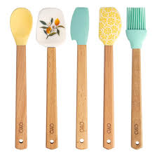 Check spelling or type a new query. Cook With Color Set Of Five Mini Kitchen Utensil Set Silicone Kitchen Tools With Wooden Handles Brush Spoonula Spatula Spoon Scraper Lemon Collection Buy Online In Antigua And Barbuda At Antigua Desertcart Com