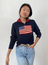 Последние твиты от ralph lauren (@ralphlauren). 80s Ralph Lauren Flag Henley Sweater Vintage Navy Blue Cotton Polo Ralph Lauren 1 4 Zip Henley Mockneck American Flag Sweater M By Recapvintagestudio From Recap Vintage Studio Of Philadelphia Pa Attic