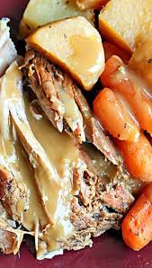 Crock Pot Pork Roast With Vegetables And Gravy Renewed Recipe Pork Roast Crock Pot Recipes Crockpot Pork Roast Pork Roast Recipes