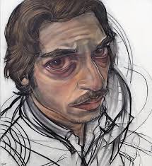 The Work Of Stylianos Schicho Focuses On Composition And Facial Expression Every Illustration Draws The Viewer In Throug Eye Drawing Illustration Face Drawing