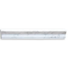 Two paints would cost more than one paint. Carrara White Marble 2x12 Chair Rail Trim Molding Polished