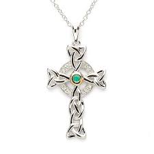 Silver Celtic Cross With Emerald Celtic Rings Ltd Celtic Jewelry Celtic Emerald Ring Celtic Cross