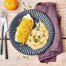 Filet De Merlu A La Clementine Puree De Topinambours Illico Fresco Recette Poisson Puree De Topinambour Recettes De Poisson
