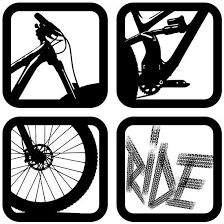 Mtb Square Bike Print Bike Logo Mountain Biking