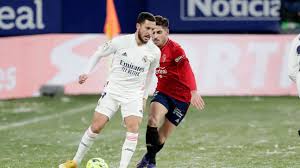 Lucas vázquez (real madrid) right footed shot from the right side of the box to the centre of the goal. Osasuna Vs Real Madrid Football Match Summary January 9 2021 Espn
