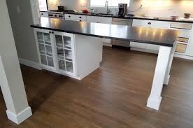 Peninsula island cabinets have a base used for installation, along with stretchers or cleats the cabinetmaker installed. Kitchen Peninsula Without Cabinets Underneath Google Search Countertops Hardwood Floors In Kitchen Granite Countertops