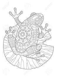 Frog Coloring Book Vector Illustration Affiliate Coloring Frog Book Illustration Vecto Frosch Malvorlagen Mandala Zum Ausdrucken Malvorlagen Tiere
