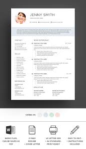 Download attention word templates designs today. Resume Template Word Modern Clean Cv Resume Template Word Resume Template Resume Words