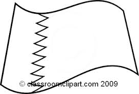 World Flags Black And White Outline Clipart Bahrain Flag Bw Classroom Clipart