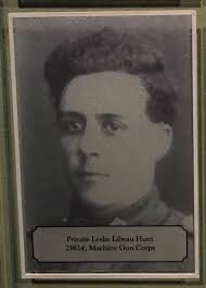 Pte. Leslie Libeau Hunt (1898-1917)