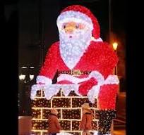 Christmas Decorative IP65 Waterproof 3D LED Motif Santa ...