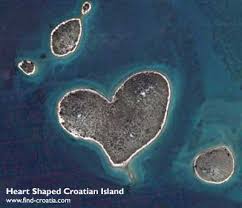 Your galesnjak island stock images are ready. Heart Shaped Croatian Island