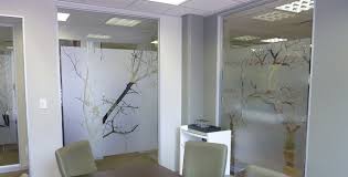 Frosted Glass Art Transforms This Office Into A Beautiful Workplace Glass Art Office Decor Glass