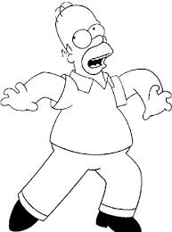 155 halloween pictures to print and color. Homer Simpson Coloring Page Coloring Printable B108 Overate