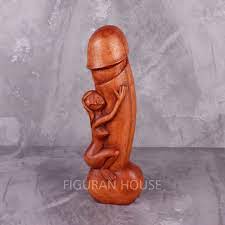 Mature Wooden Phallus With Woman Erotic Big Penis Sculpture - Etsy Denmark