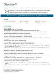 Find here the best finance resume templates. Finance Manager Resume Sample 2021 Writing Tips Resumekraft