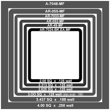 telescoping aluminum tubing eagle mouldings