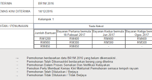 Permohonan baharu atau proses kemaskini br1m 2018 menerusi online dan penghantaran permohonan melalui borang manual adalah bermula pada 27 november 2017 sehingga 31 disember 2017. Br1m Lulus Atau Tidak Bbr1m