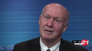 Democratic candidate for governor Patrick Starnes talks with NewsChannel 21 