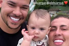 Treinando? Prestes a ser pai, MC Daniel conhece Kaleb, filho de Buarque e  Bia Miranda