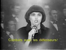 Først og fremmest er sjovt. Mireille Mathieu Singing La Marseillaise With Lyrics Youtube