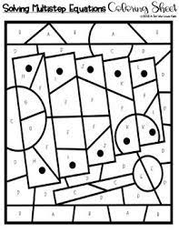 They help students visualize the process which should lead to solving equations faster. Solving Multistep Linear Equations Coloring Sheet By A Girl Who Loves Math