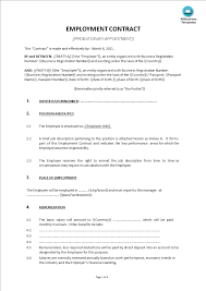 Maybe you would like to learn more about one of these? Basic Employment Contract Templates At Allbusinesstemplates Com