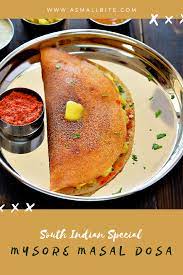 Mysore Masal Dosai Recipe Masala Dosa Recipe Dosa Recipe South Indian Vegetarian Recipes