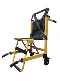 Amazon Com Line2design Ems Stair Chair 70015 Y Medical Emergency Patient Transfer 2 Wheel Deluxe Evacuation Chair Ambulance Transport Folding Stair Chair Lift Load Capacity 400 Lb Yellow Industrial Scientific