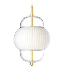 Maybe you would like to learn more about one of these? Design By Us Shahin Pendant Lamp Gold Opal Glass
