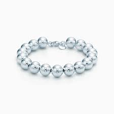 Research past prices of tennis bracelets to buy or bid confidently the tennis bracelet was born in an indelible moment during the 1987 u.s. Bead Bracelet In Sterling Silver 7 5 Long And 10 Mm Tiffany Co
