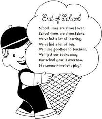 Enjoy Teaching English End Of School Poem Poems About School Kindergarten Poems Preschool Poems