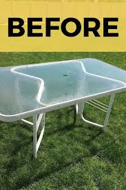 Diy Patio Glass Table Makeover Idea In 2020 Glass Table Table Makeover Diy Patio