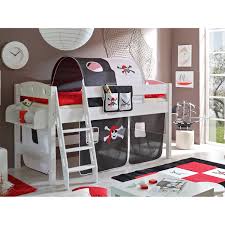 Ich hätte etwas sorge, wenn du ohne jegliche ahnung und direkte fachliche unterstützung so ein bett baust. Hochbett Kenny Kiefer Weiss Inkl Vorhang Pirat Schwarz Weiss Kaufen Bei Obi