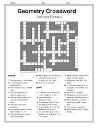 Maybe you would like to learn more about one of these? Geometry Vocabulary Crossword Solids And Formulas Features 23 Words Geometry Vocabulary Teaching Geometry Math Answers
