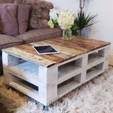 Shabby Chic Yourself Make Pallet Table Diy Furniture Living Room Diy Living Room Pallet Table Pallet Table Diy Coffee Table Wood