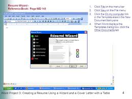 Make a resume in word that every. Office 2003 Introductory Concepts And Techniques M I C R O S O F T Word Project 3 Creating A Resume Using A Wizard And A Cover Letter With A Table Ppt Download