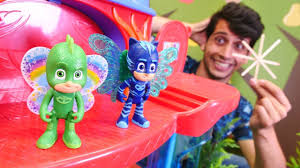 Pj Mask Oyunlari Kertenkele Cocuk Ve Kedi Cocuk Ucmayi Deniyorlar Cocuk Videolari Youtube