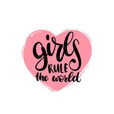 Girls rule the world background. Girls Rule The World Hand Lettering Print Vector Calligraphic Illustration Of Feminist Movement Heart Shape Background Stock Vector Illustration Of Poster Calligraphic 99435845