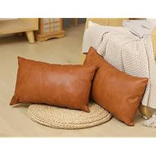 We did not find results for: Buy Seeksee 2 Pack Faux Leather Lumbar Pillow Cover 12x20 Inch Modern Country Style Decorative Lumbar Pillow For Bedroom Living Room Sofa Brown Accent Pillows Online In Indonesia B08glf92s2