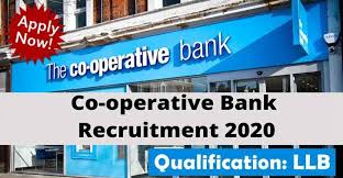 0729 110 777, 0732 760 465. Cooperative Bank Latest Legal Jobs For Llb