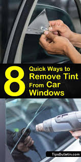 Some filters twist right off, while others may require a screwdriver. 8 Quick Ways To Remove Tint From Car Windows