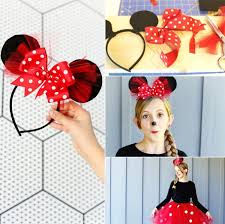 Minnie maus kostüme bei partyde partyde. Haarreif Fasching Basteln Minnie Maus Ohren Selber Machen Fasching Basteln Mickey Kostum Maus Kostum Selber Machen