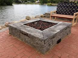 Its decorative base cleverly conceals a propane tank (not included) and control panel, making it an attractive centerpiece for your outdoor living space. Outdoor Fire Pits Fireplaces And Grills