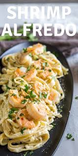 This Is For All The True Alfredo Lovers Out There This Shrimp Alfredo Has Garlicky Shrimp Resting Atop Shrimp Alfredo Pasta Alfredo Pasta Creamy Shrimp Pasta