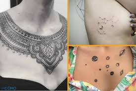Tatuajes En El Pecho Para Mujeres Ideas Y Disenos