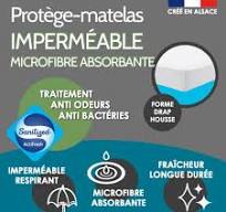 Protège-matelas imperméable antibactérien
